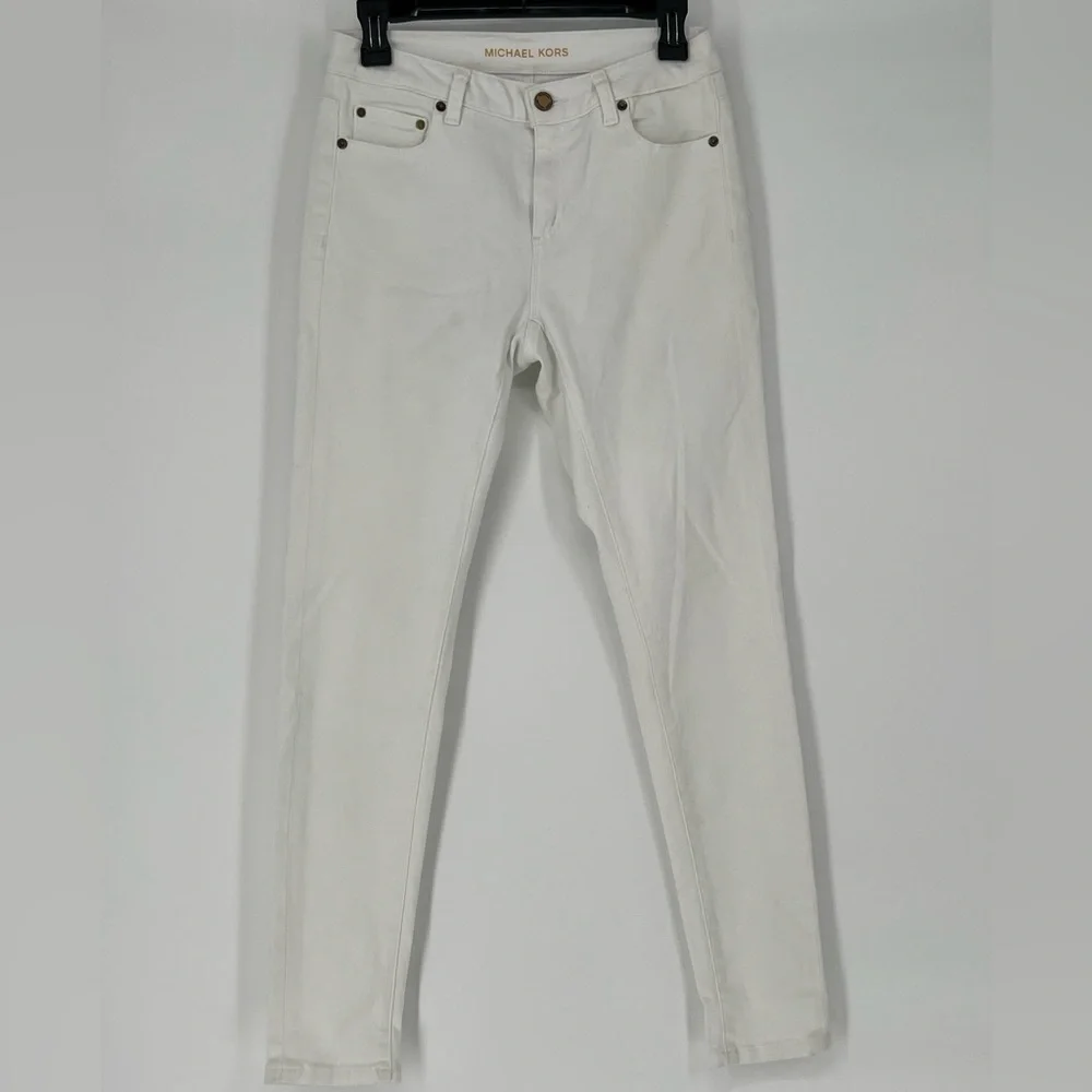 MICHAEL KORS SELMA SKINNY‎ WHITE JEANS